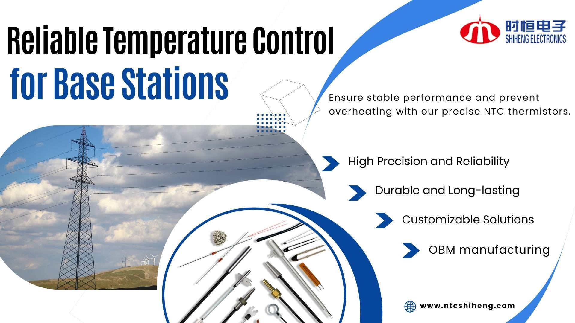 ntc thermistors for base station temperature control